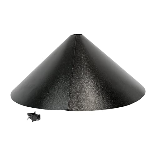 Woodlink NABAF18 Audubon Eichhörnchen-Leitblech, 45,7 cm, Schwarz
