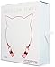 AMERICAN JEWEL Kitty Cat Ear Headphones - Wire Frame Headset with Volume Control and Microphone - Rose Gold and Crystal
