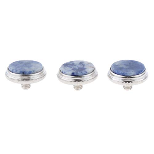 image for D DOLITY Set of 3 Trumpet Valve Finger Buttons Colorful Shell Repair P