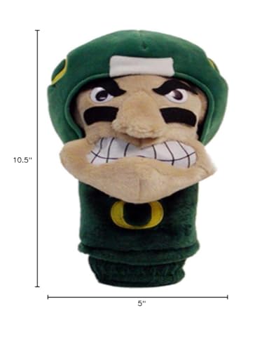 Team Golf NCAA Oregon Ducks Mascot Head Cover Mascot Golf Club Headcover, Fits most Oversized Drivers, Extra Long Sock for Shaft Protection, Officially Licensed Product