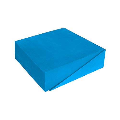 12" Foam Incline Stretch Wedge Set of 2 by Trademark Innovations (Blue)