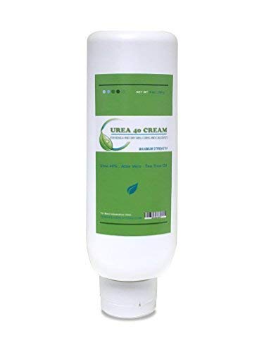 Urea 40% Percent Cream for Hands, Feet, Elbows and Knees – Corn & Callus Remover – Skin Exfoliator & Moisturizer – Repairs Thick, Callused, Dead and Dry Skin 8 oz. Bottle