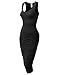 JJ Perfection Womens Sleeveless Side Shirring Slim Fit Bodycon Tank Dress
