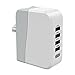 USB Charger Wotmic 4-Port 5A USB Wall Charger with Foldable Plug Travel Charger for iPhone iPad Android Smartphones