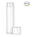 Nakpunar 100 pcs Empty Lip Balm Tubes - BPA Free, Made in USA (White)