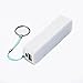 White Perfume Universal 2600mAh USB Port Battery Charger Portable External Emergency Power Bank with Key Ring for iPhone4 4s 5 Blackberry Samsung iPod Smart Phone