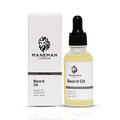 Maneman London Beard Oil | Cigar | Non greasy | Moisturises and Conditions Beard |Natural and organic | Argan, Jojoba & Aloe Vera oil Vitamin e | Mens Gift (30mL) (Cigar)