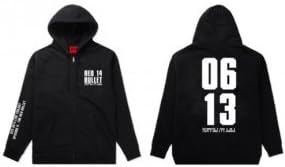 bts official zip up hoodie