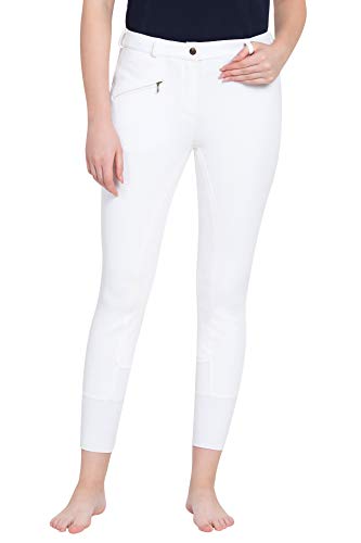 TuffRider Ladies Ribb Lowrise Full Seat Breeches | Color - White | Size - 24