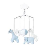 Trousselier VM1149 02 Mobile Musical Giraffe / Elephant Blue / White