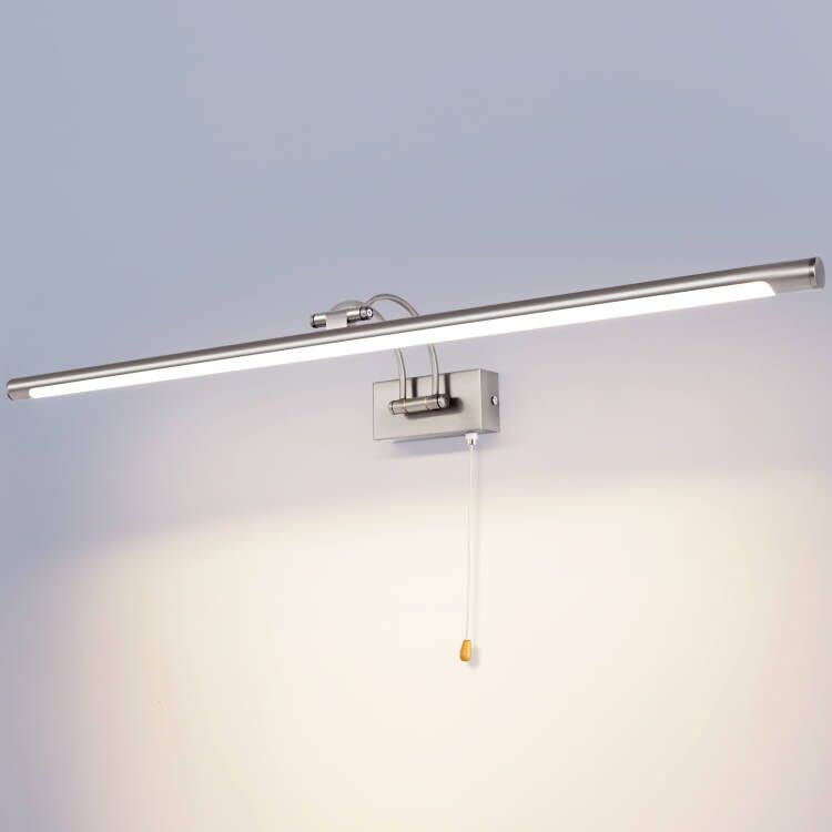TYhogar LED Bathroom Mirror Lamp Nickel 90 cm 16 W 1820LM, Wall Sconce with Swivel Arm and Switch, Lighting for Cabinet and Vanity