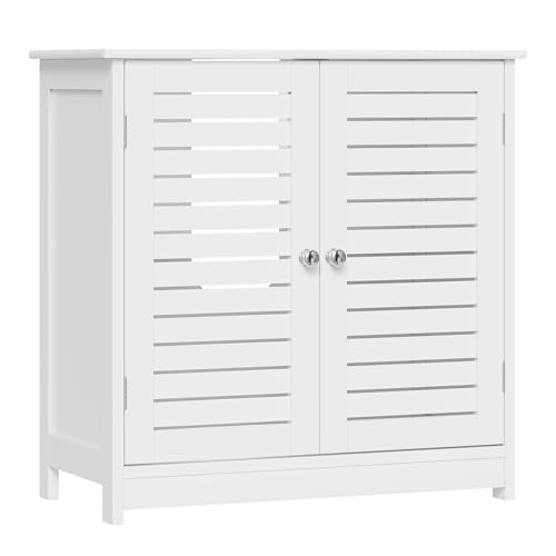 EUGAD Waschbeckenunterschrank Unterschrank Badezimmerschrank Waschtisch Badschrank mit 2 Türen 60 x 30 x 60 cm Weiß
