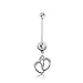 richbest 3Pcs Cute Little Feet Style Pregnancy Belly Button Ring