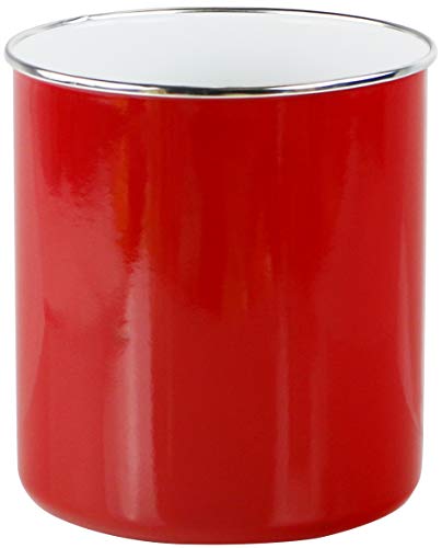 Reston Lloyd 82660 Large Enamel-on-Steel Utensil Jar/Holder, Red