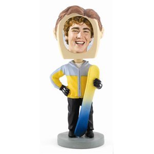 Snowboarder Photo Bobble Head - Case of 12