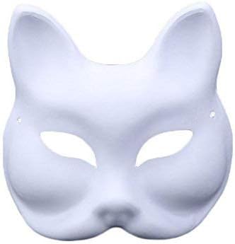 Meimasks DIY White Paper Mask Pulp Blank Hand Painted Mask Personality Creative Free Design Mask