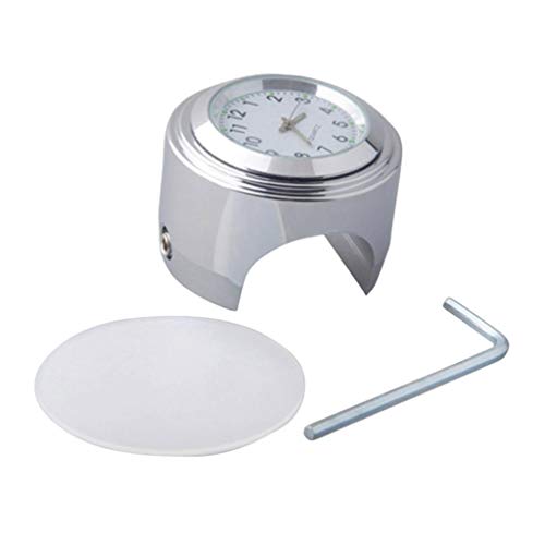 H HILABEE Universele wijzerplaat voor motorfietsstuur, voor 22 mm / 25 mm stuur, waterdicht, stootvast, wit - Image 7