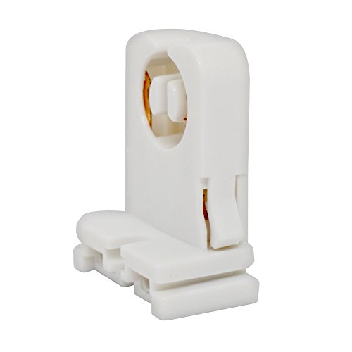 T8 LED Fluorescent Tube Lamp Holder Tombstone , Non-shunted Turn-type G13 Base , Medium Bi-Pin Socket , for LED Fluorescent Tube Replacements Turn-Type Lampholder Pack of 20