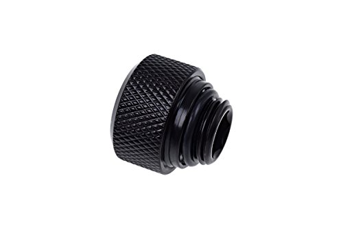 Alphacool Eiszapfen 13mm G1/4" HardTube Knurled Compression Fitting - Black (17262)