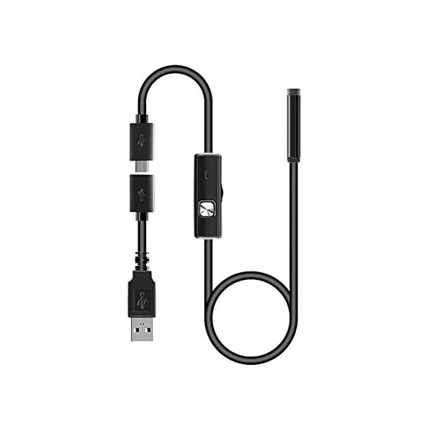7 mm 2 in 1 USB Endoskopkamera Inspektion Kamera Borescope IP67 Wasserdicht für Android Phone Tablet PC Gerät,2M