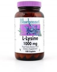 Bluebonnet L-Lysine 1000 mg Caplets, 100 Count by Blue Bonnet