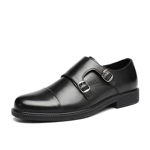DECARSDZ Men's Double Monk Strap Loafers