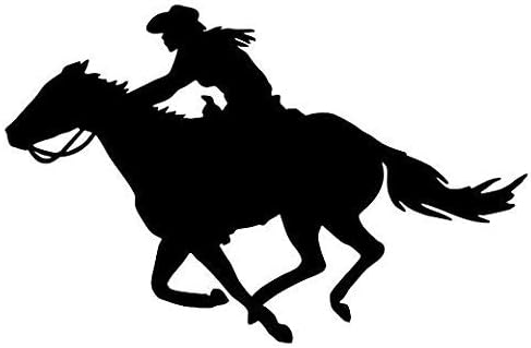 Download Amazon Com Girl Riding Horse Sticker Graphic Auto Wall Laptop Cell Truck Sticker For Windows Cars Trucks Computers Accessories