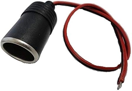 Amazon Co Jp シガーソケット 赤線はプラス 黒線はマイナス コード長さ約300mm トラック可能 1個入 1co 000 車 バイク