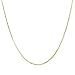 Chain Necklace - 1mm Box Chain 14k Gold Dipped - Add your own pendant 14 16 18 20 24 30