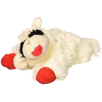 Multipet INTERNATIONAL 843140 Lambchop Plush Squeak Toy Mini for Pets, 6-Inch
