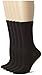 Hanes Women's Comfort Collection Cuff Crew Socks, 5-Pack, Black (5 Pack), Shoe Size 5-9