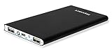 10000mAh Portable Charger,Mopower Ultra Slim Power Bank Aluminum Metal External Backup Battery Pack for iPhone 6 4 5S 4S, iPad ,Galaxy S6 Note 3, iPod,HTC,Sony,LG, Mobile Digital Devices (Black)