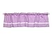 Purple Tailored Window Valance by The Peanutshell - 100% Cotton Sateen