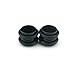 Black Magnetic Design - Acrylic Fake Plugs - Cheaters - 0G Gauge - 8mm