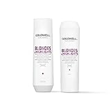 Goldwell Dualsenses Blondes & Highlight Anti-Yellow Shampoo & Conditioner Duo FadeStop Repair 10.1oz