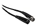 Rockville RCXFM20E-B 20ft XLR Female to Male Microphone Cable, 100% Copper, Shielded Design, Durable PVC Jacket, Flexible Length, Perfect for Musicians and Studio Recording