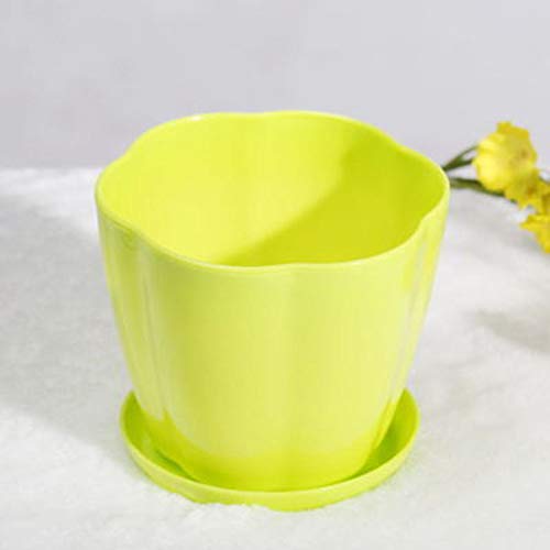 Anyumocz 9 Pack Multi Color Thick Plastic Plant Pots Seedling Nursery Transplanting Planter Container Outdoor Indoor for Your Room,Office Garden and Balcony Decor