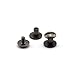 100 Pack Chicago Screws Solid Brass Accessories Nail Rivet Chicago Button for DIY Leather Decoration Round Head Stud Screw Anti-Silver