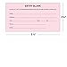 1500 Entry Forms - Includes 15 Blank Raffle Ticket Pads - Perfect for Contest Entry Forms, Raffles, Ballots, Giveaways, Leads, Drawings (Pink)