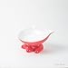 ViviPet Q Bowls and Big Head Water Bowl for Cat and Dog under 20 Pound (Q Bowl-Coral Red)