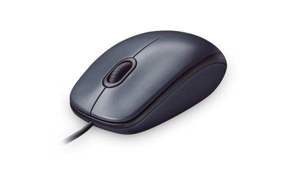 Logitech M90 Maus mit Kabel, 1000 DPI Sensor, USB-Anschluss, 3 Tasten, Für Links und Rechtshänder, PC/Mac - Schwarz 5