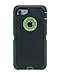 WallSkiN Turtle Series Cases for iPhone 7 / iPhone 8 (Only) Full Body Protection with Kickstand & Holster - The Oxbow (Dark Grey/Green)