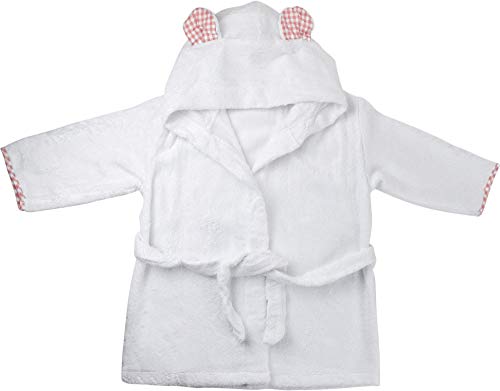 Channing & Yates - Premium Baby Robe - Toddler Robe - Organic Bamboo Hooded Bathrobe Towel - Thick & Soft (Pink)