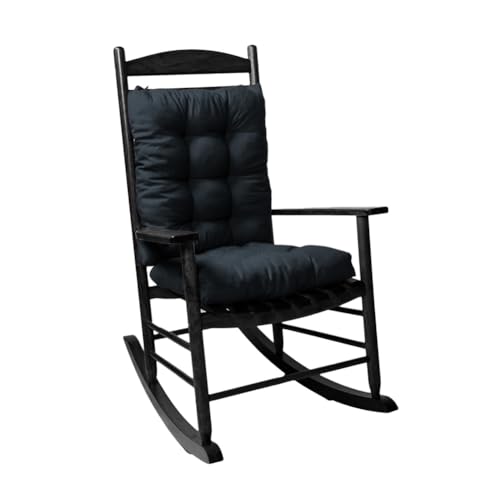 Gfgift Rocking Chair Cushion, Set of Seat & Back Cushion with Ties for Indoor Rocker (Black) at Amazon