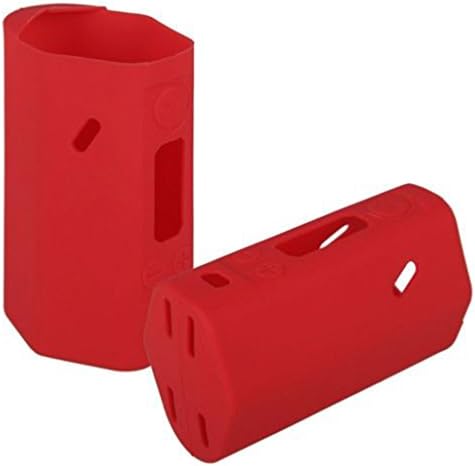 Facebabyone Soft Silicone Sleeve Case Protective Skin Cover For Wismec Reuleaux RX200 Box (Red)