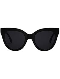 SOJOS Retro Vintage Cateye Mujer Gafas de sol de gran tamaño con remache VACACIONES