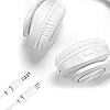 Bluetooth-Headphones-WirelessTuinyo-Over-Ear-Stereo-Wireless-Headset-35H-Playtime-with-deep-bass-Soft-Memory-Protein-Earmuffs-Built-in-Mic-Wired-Mode-PCCell-PhonesTV-White TUINYO Bluetooth Headphones Wireless, Over Ear Stereo Wireless Headset 40H Playtime with deep bass, Soft Memory-Protein…