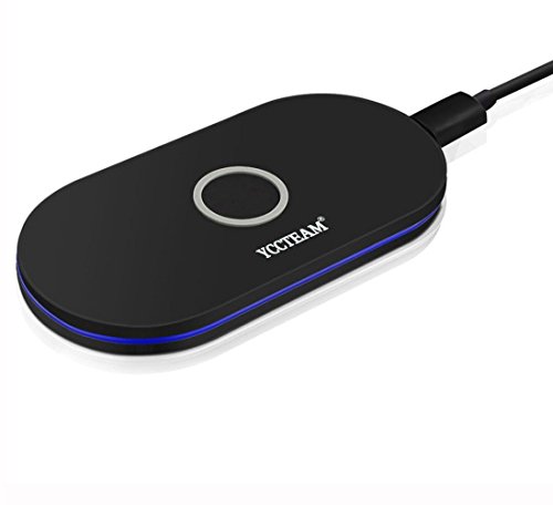 QI Wireless Charger Pad, YCCTEAM 3 Coils QI Wireless Charging Pad Station With LED Indicator Light for Samsung galaxy s7 S6,Note 5,Nexus 7 and All Qi-enabled Devices-Pad