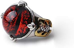 Aoligei adjustable rings S925 Sterling silver fashion personality Retro Thai silver Sauron's eye ring boyfriend Birthday