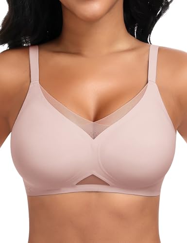 Ganado Women's Wireless Bra Lace Padded Comfort Seamless Push up Bralette